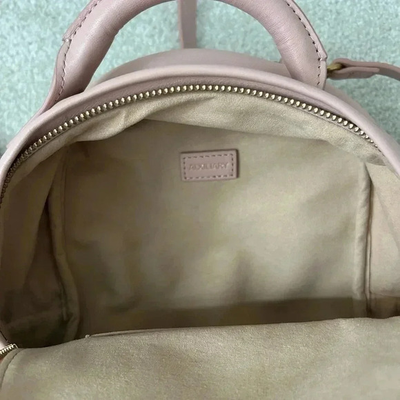 Aritzia soft pink leather  mini backpack - Picture 6 of 12